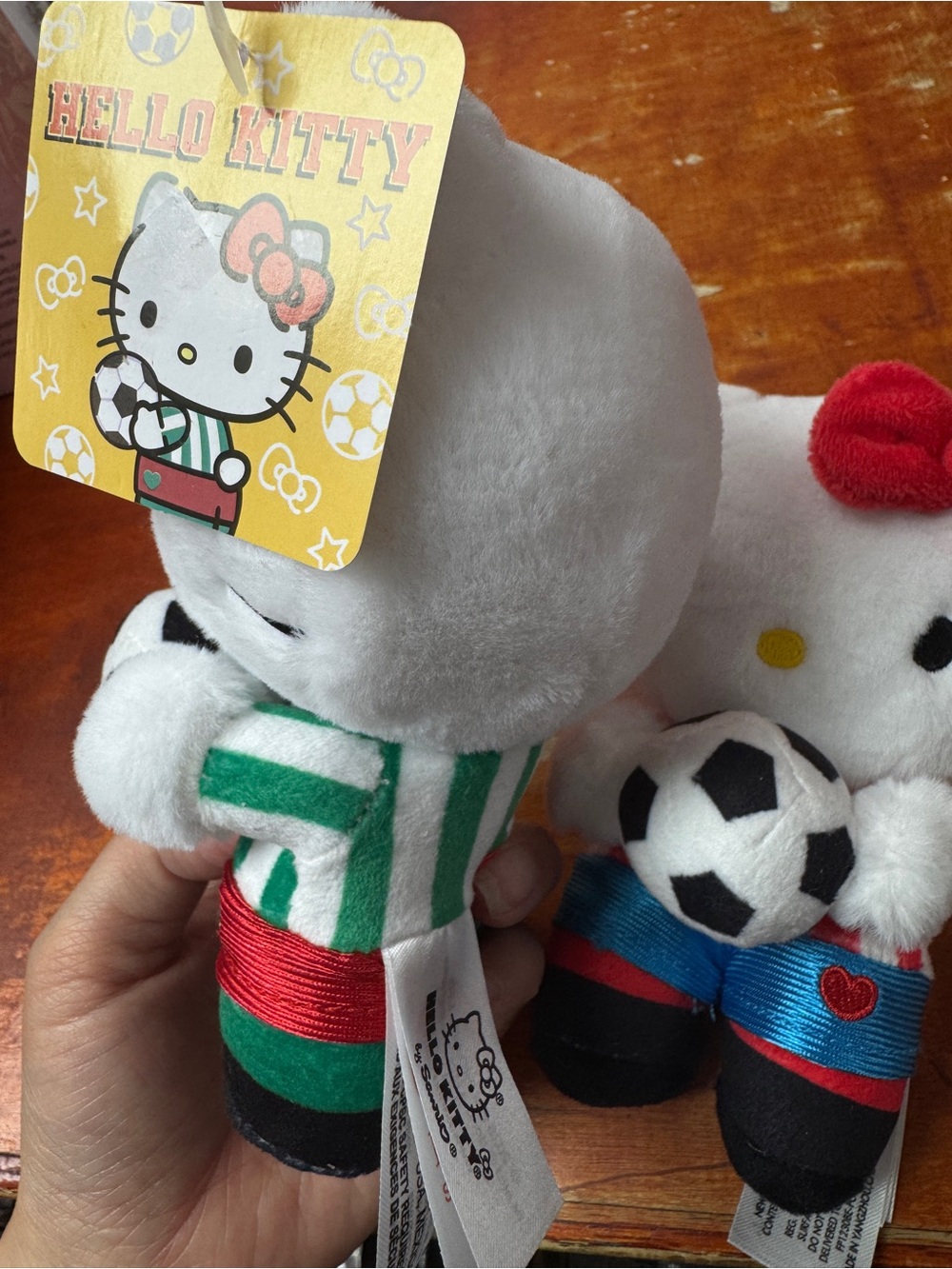 Hello Kitty Soccer Plush Bundle – Football Theme – Set of 2 - Picture 4 of 8